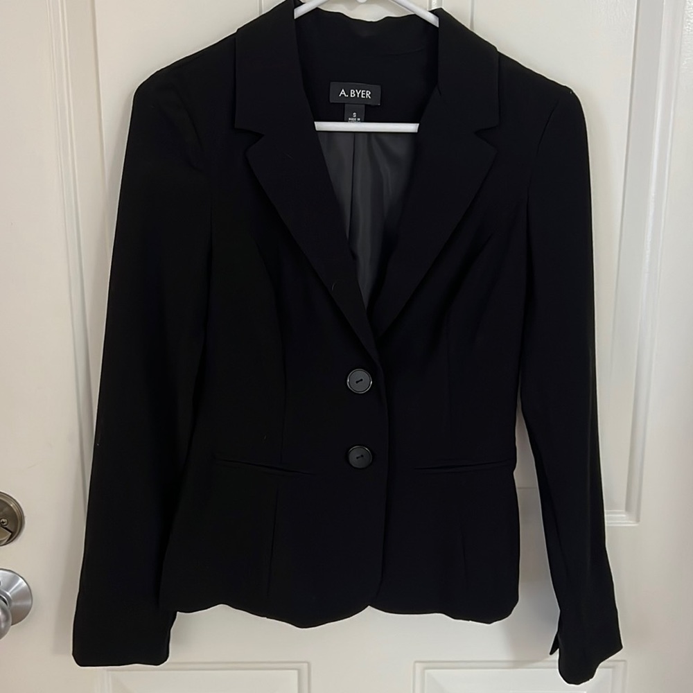 A. Byer Juniors Long Sleeve Button Welt Jacket, Size S, Like New